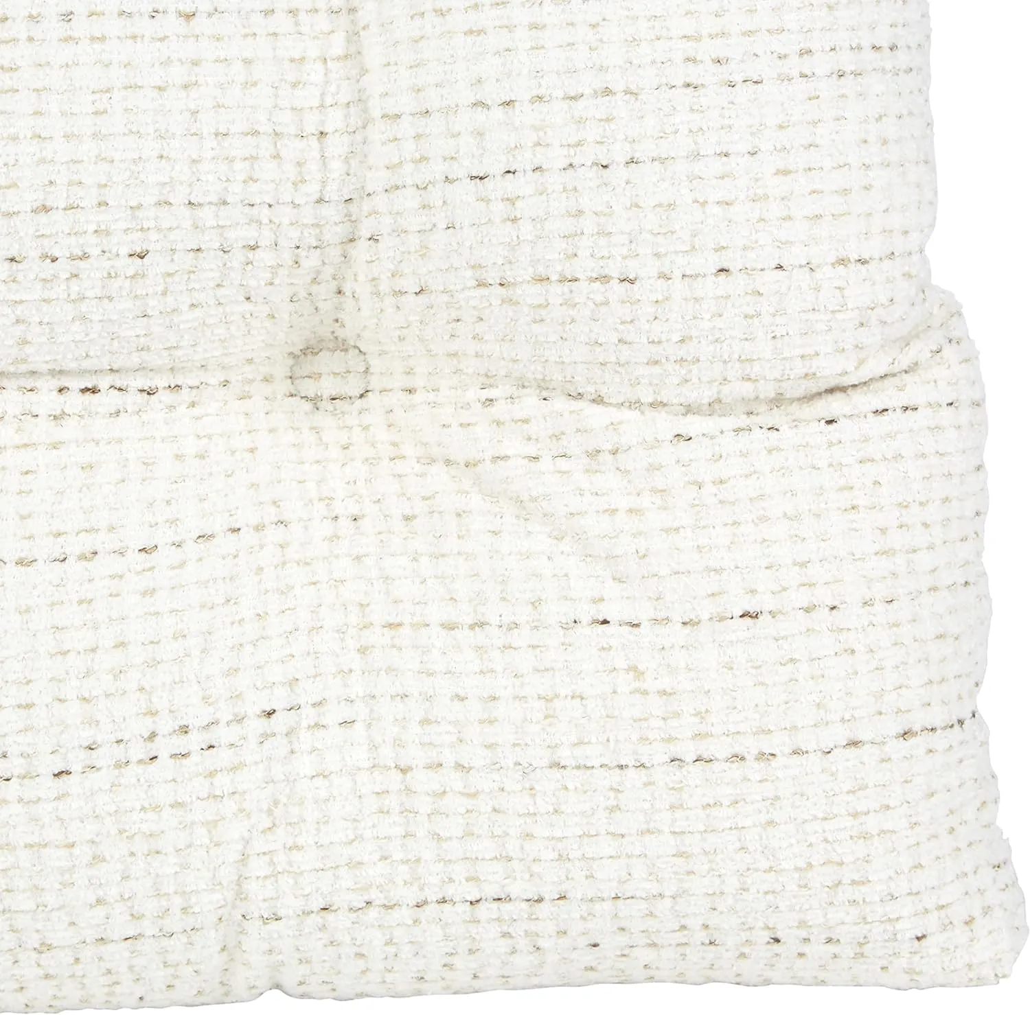 Klear Vu Gripper Overstuffed Universal Non-Slip Dining Chair Cushions for Kitchen Decor or Office Use, U-Shaped Skid-Proof Seat Pad, 15x15 Inches, 2 Count (Pack of 1), Waffle Birch