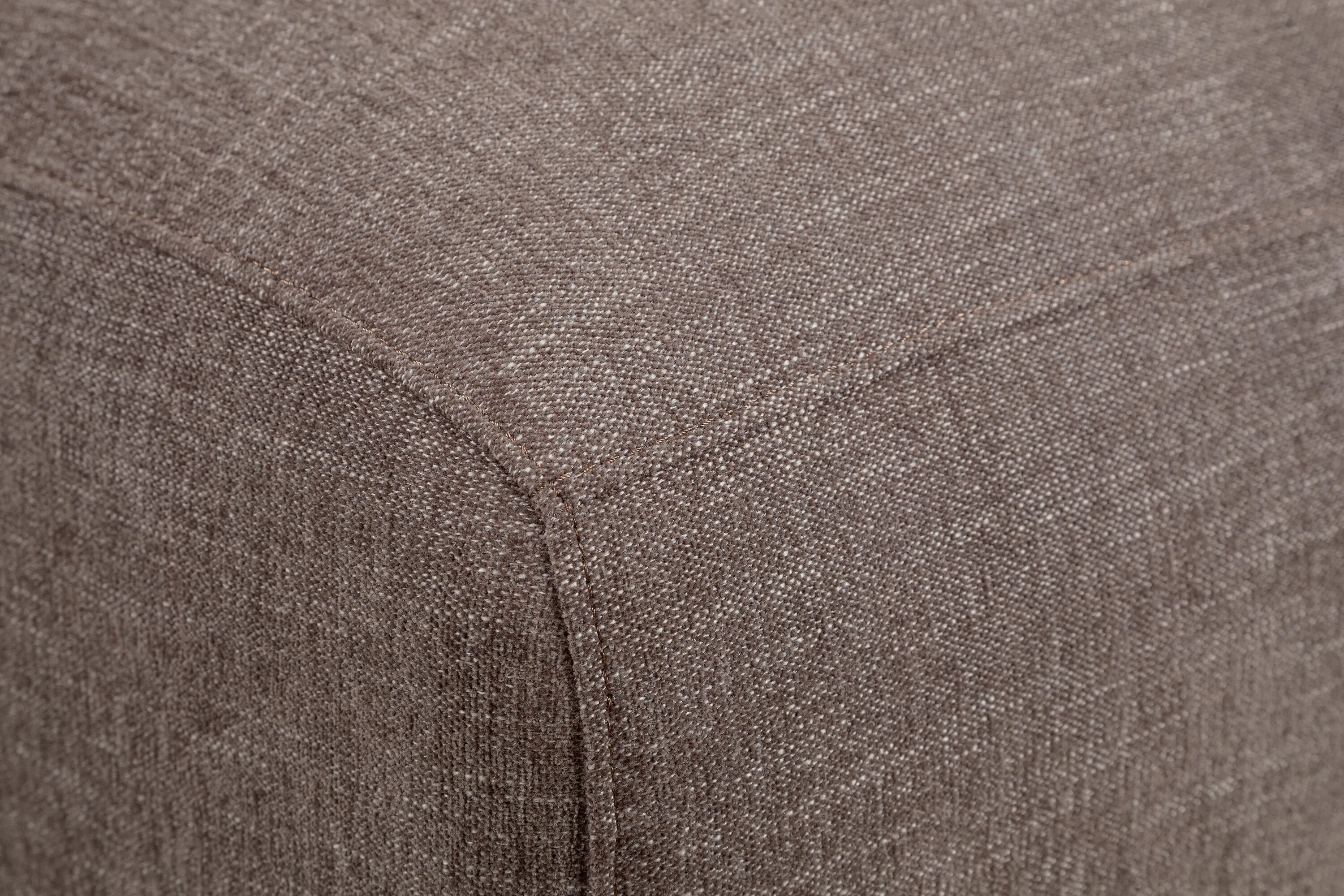 Kort & Co. Lotus Modular 36.5" Chenille Fabric Armless Chair with Feather Down Cushions - Coffee Brown | Fauteuil modulaire sans accoudoirs Lotus de Kort & Co. de 36,5 po en tissu de chenille avec coussins en duvet et plumes - brun café