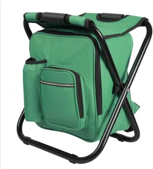 KPJQ Folding Camping Stool Insulated Cooler Bag Backpack Chair Beach Fishing Hiking Camping-chairs Patio furniture Outdoor furniture Camping accessories Patio chairs Camping gear Camping chair