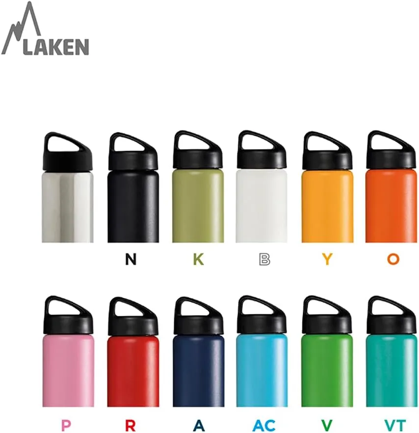 Laken Thermo Classic Vacuum Insulated Stainless Steel Water Bottle Wide Mouth