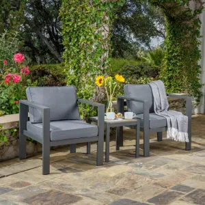 Lakeview 3pc Space Saver Outdoor Seating Set