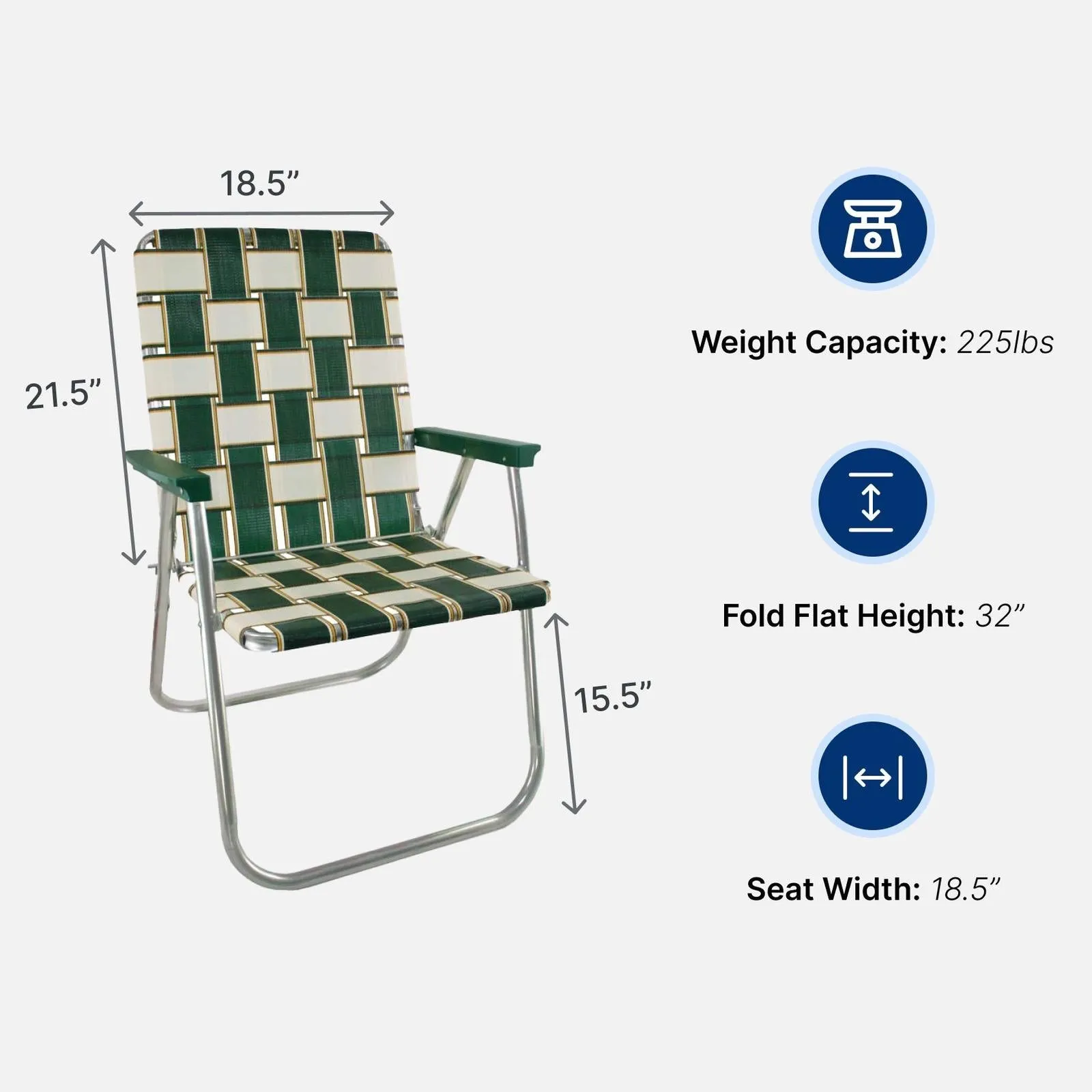 Lawn Chair USA Charleston Classic Lawn Chair