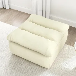 Lazy Floor Sofa,Modern armless and Backless Sofa Chair,Comfy Accent Bean Bag Couch,Suitable for Living Room Bedroom Office Beige