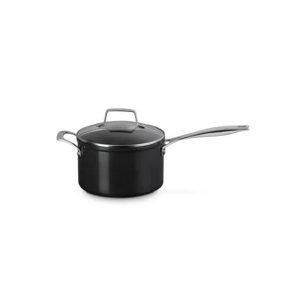 Le Creuset Ceramic Non-Stick Saucepan with Lid