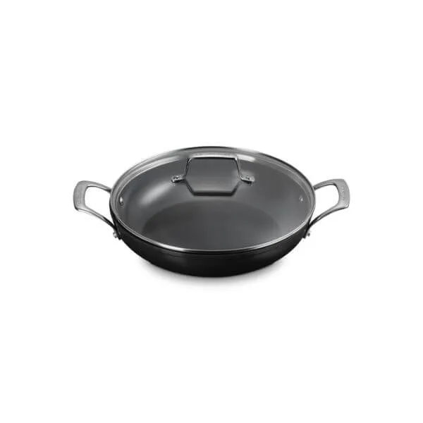 Le Creuset Ceramic Non-Stick Shallow Braiser with Glass Lid