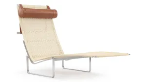 Lea - Lea Wicker Lounge Chair, Tan Premium Leather
