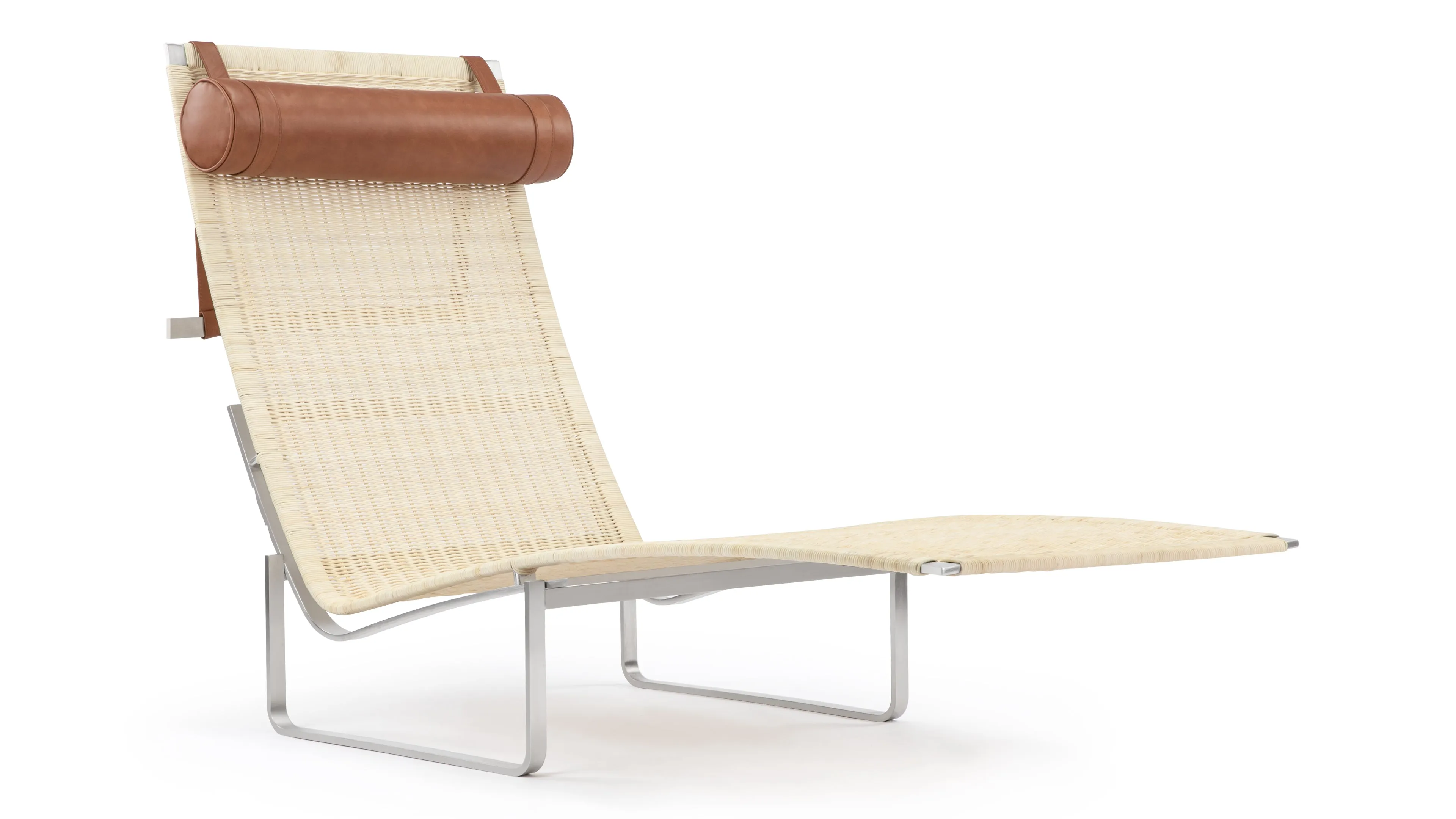 Lea - Lea Wicker Lounge Chair, Tan Premium Leather