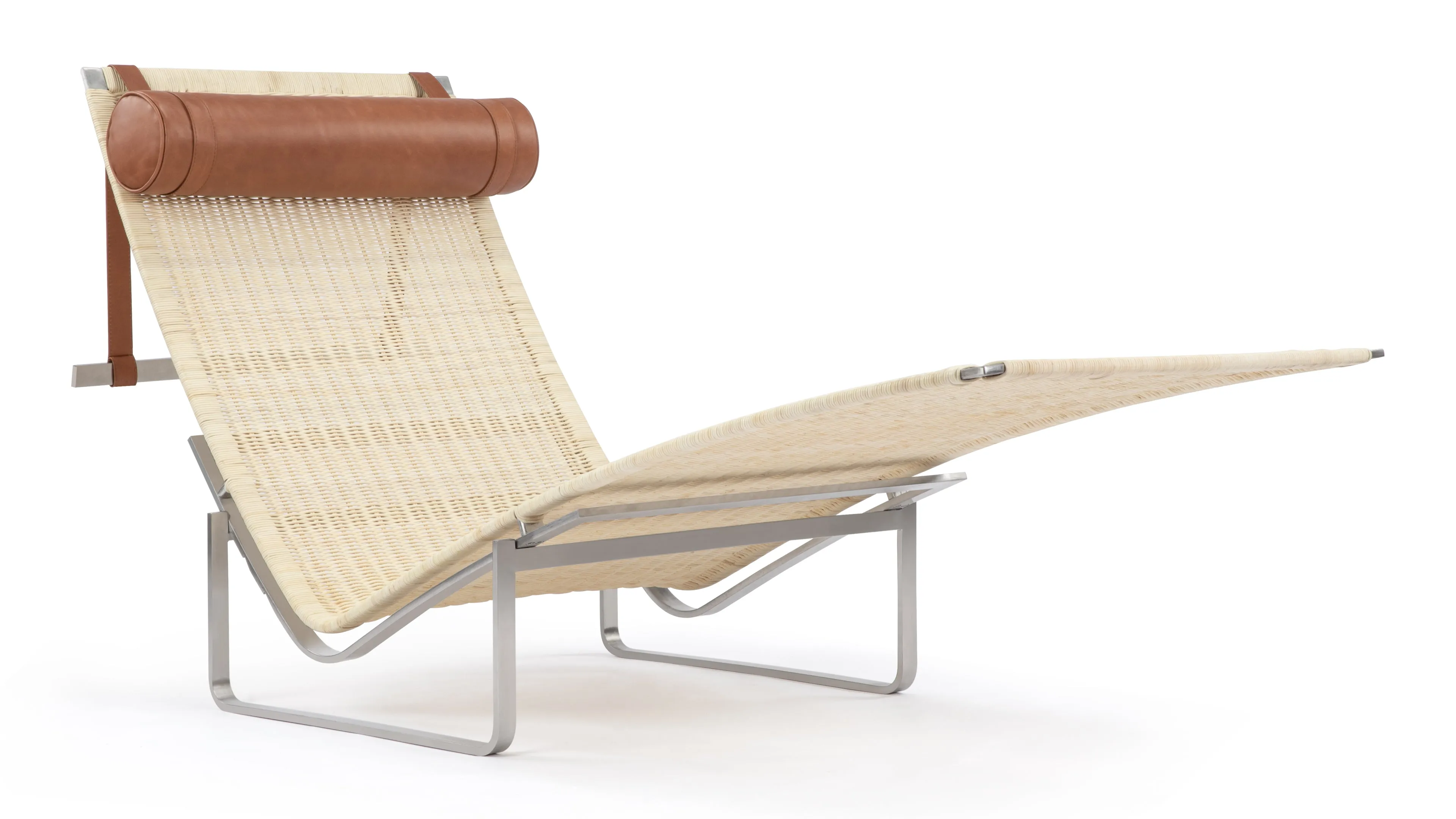 Lea - Lea Wicker Lounge Chair, Tan Premium Leather