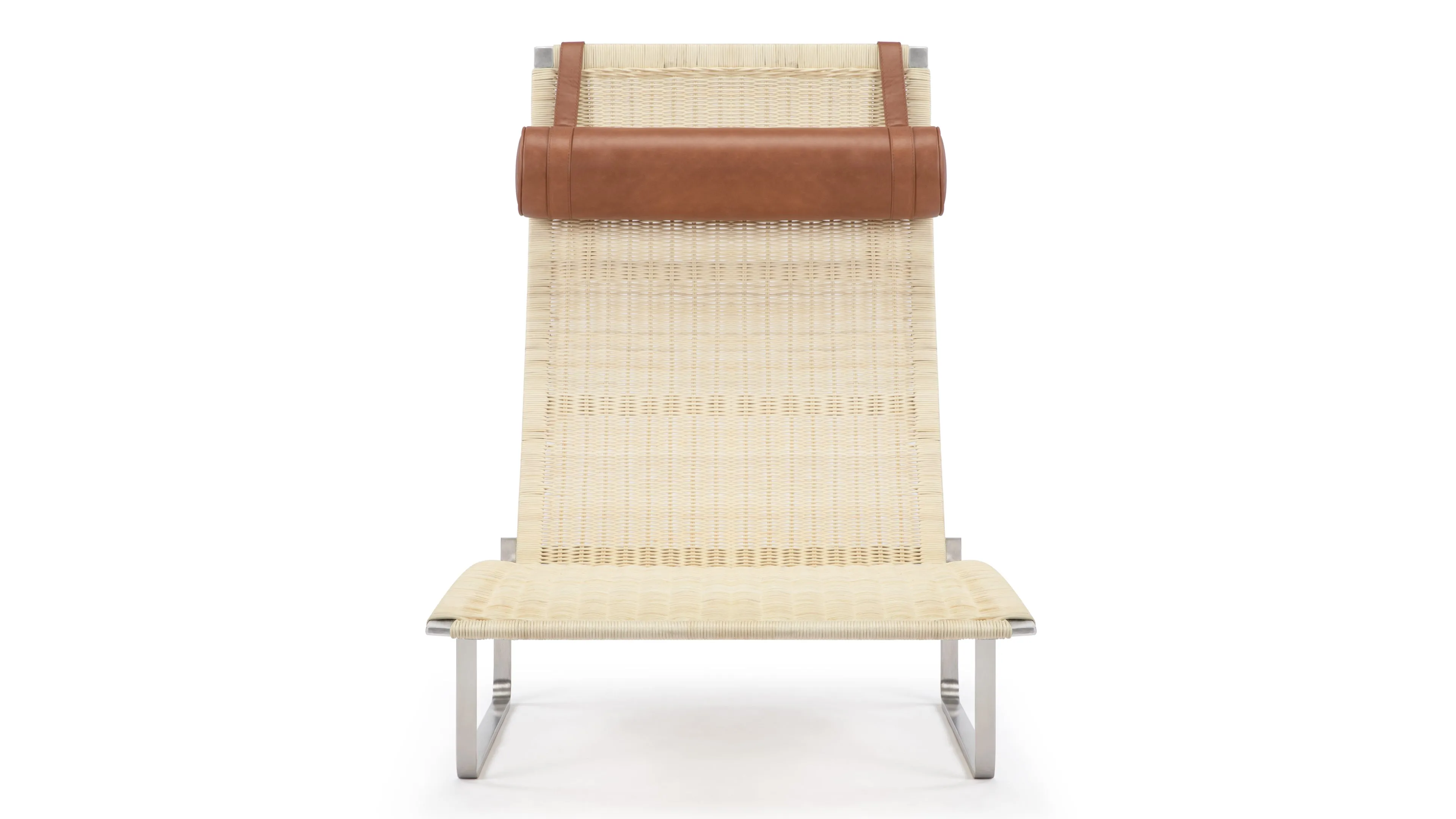 Lea - Lea Wicker Lounge Chair, Tan Premium Leather