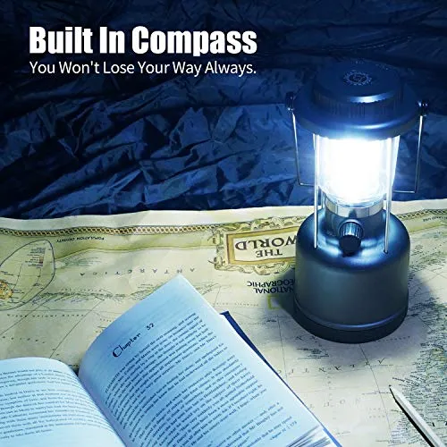 LED Camping Lantern - 2000LM Variable Power Retro Battery Powered