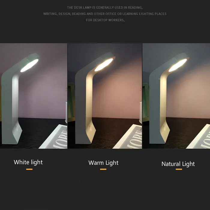 LED Desk Light USB Rechargeable Wall Lamp Dimmable Touch Control