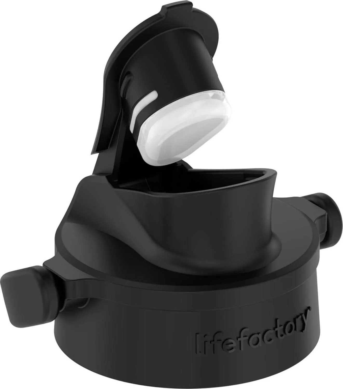 Lifefactory 12-Ounce Glass Water Bottle with Active Flip Cap and Protective Silicone Sleeve, Iris