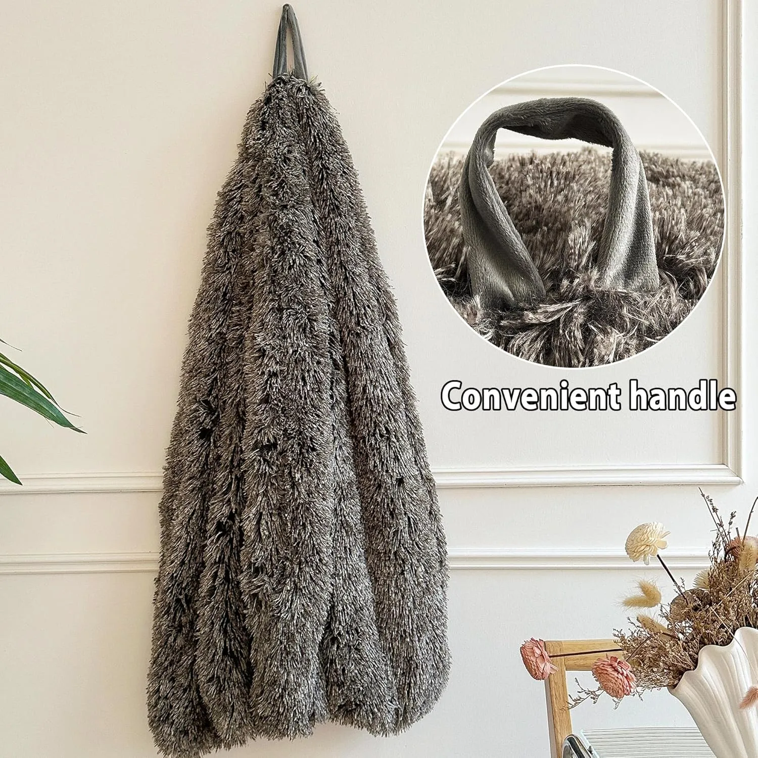 LIFEREVO Fluffy Bean Bag Chair Cover (No Filler), Soft Faux Fur Stuffed Animal Bean Bag Storage for Adults Teens, Furry Comfy Beanbag Cover for Plush Toys or Textile Anti-Slip (Ombre Dark Grey)