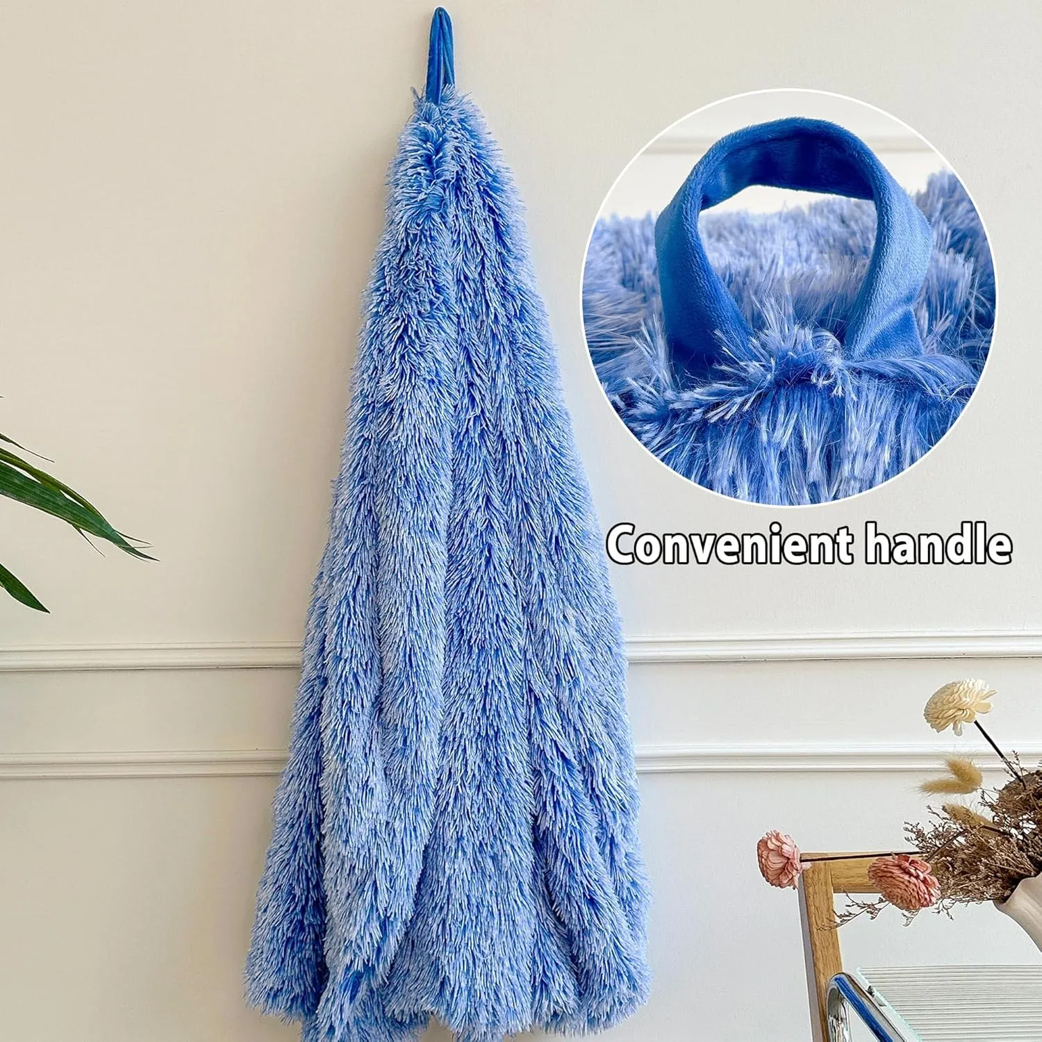 LIFEREVO Fluffy Faux Fur Bean Bag Chair Cover Blue (No Filler), Ultra-Soft Stuffed Animal Storage Bean Bag Kids Adults, Premium Anti-Slip Furry Beanbag Cover for Plush Toys Memory Foam (Ombre Blue)
