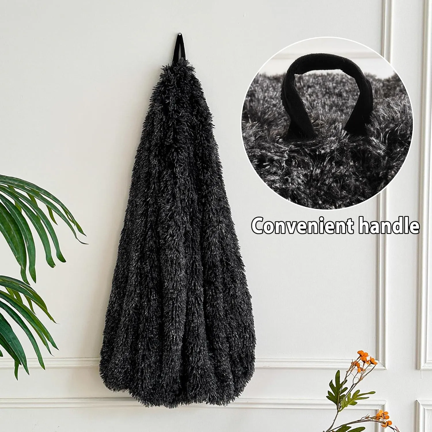 LIFEREVO Fluffy Faux Fur Bean Bag Chair Cover (No Filler), Ultra-Soft Stuffed Animal Storage Bean Bag for Kids Adults, Premium Fuzzy Furry Beanbag Cover for Organizing Plush Toys (Ombre Black)