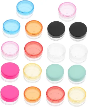 LIFKOME Space-saving 100pcs Cream Round Containers Caps for Beauty Products Lotion