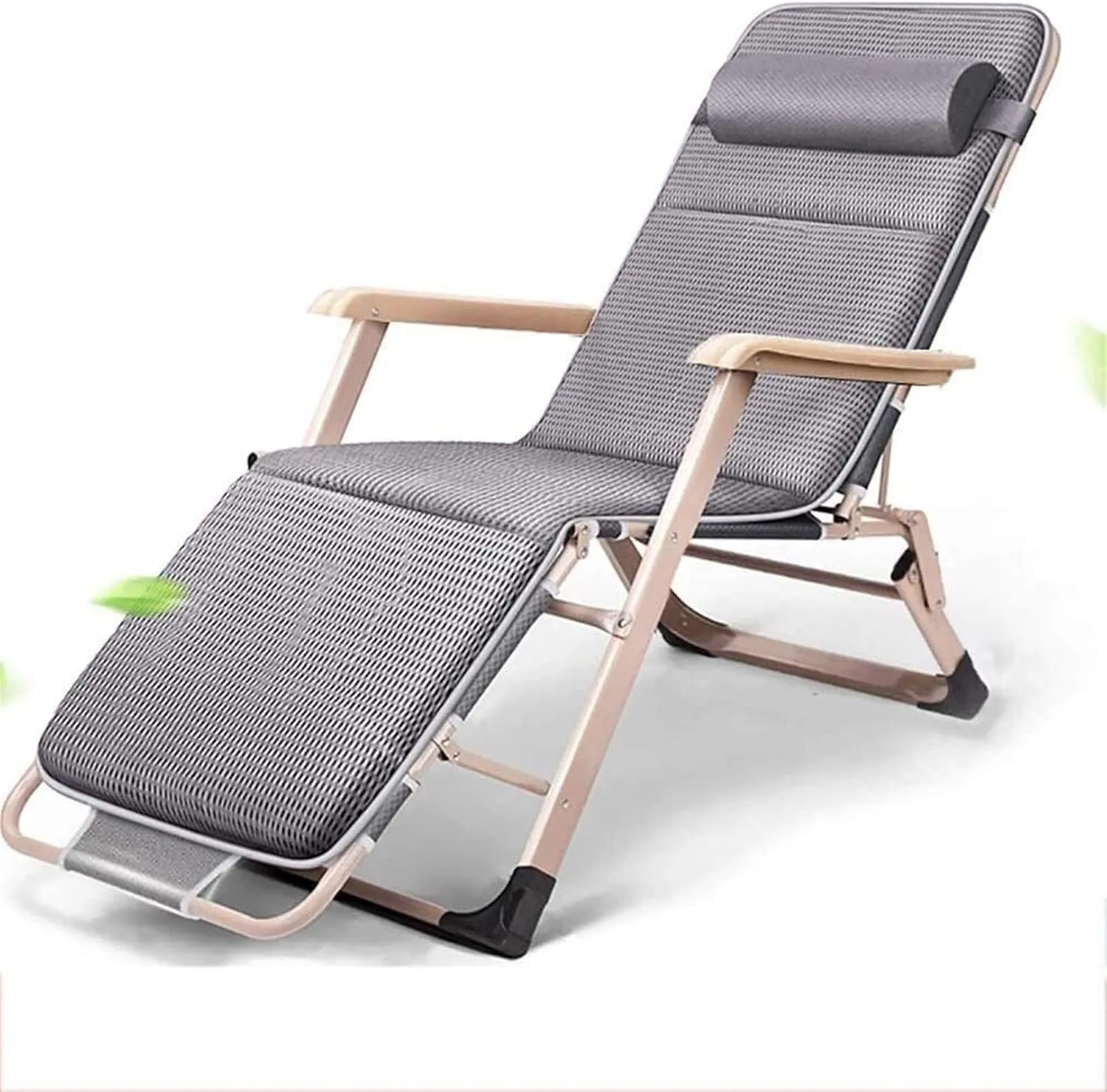 Lightweight Reclining Chairs Zero Chair Recliner Portable Reclining Folding Dining Chair For Office Outdoor Bed Balcony Terrace Camping Bed Leisure Chair Load 200 Kg Length 178 Cm sun lounge