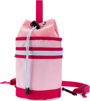 Linkidea Half Gallon Water Bottle Carrier with Strap Compatible with 64oz YETI Rambler Bottle, Hydro Flask, Waterbottle Backpack Sling Bag Holder, Shoulder Strap with Phone Pocket, Pink
