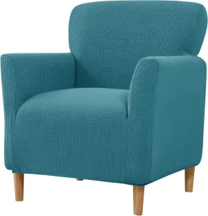 LiveGo Stretch Mid Century Modern Armchair Slipcover 1-Piece Jacquard Accent Chair Covers with Arms Soft Waterproof Chair Slipcovers for Living Room Furniture Protector Office Reception Reading