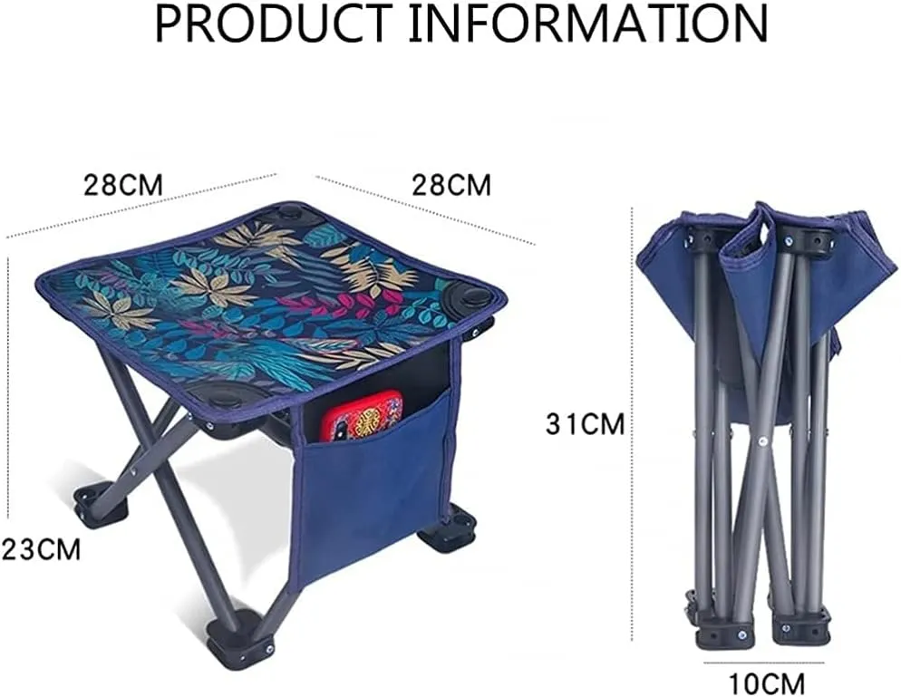 Lounge Deck Chair Ultralight Portable Mini Outdoor Chair Foldable Camping Stool Lightweight Fishing Chair for Hiking Picnic Gardening Beach Backpack with Carrying Bag-5