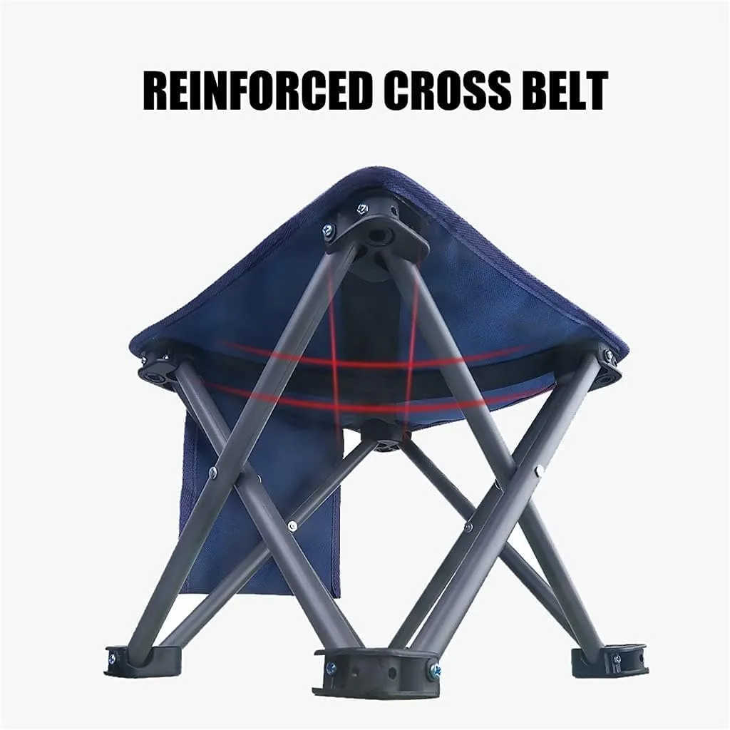 Lounge Deck Chair Ultralight Portable Mini Outdoor Chair Foldable Camping Stool Lightweight Fishing Chair for Hiking Picnic Gardening Beach Backpack with Carrying Bag-5