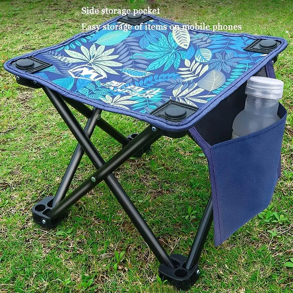Lounge Deck Chair Ultralight Portable Mini Outdoor Chair Foldable Camping Stool Lightweight Fishing Chair for Hiking Picnic Gardening Beach Backpack with Carrying Bag-5