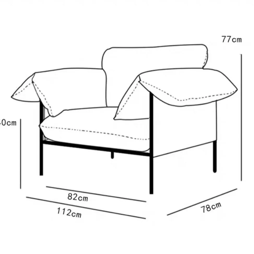 LUKE Modern Lounge Chair