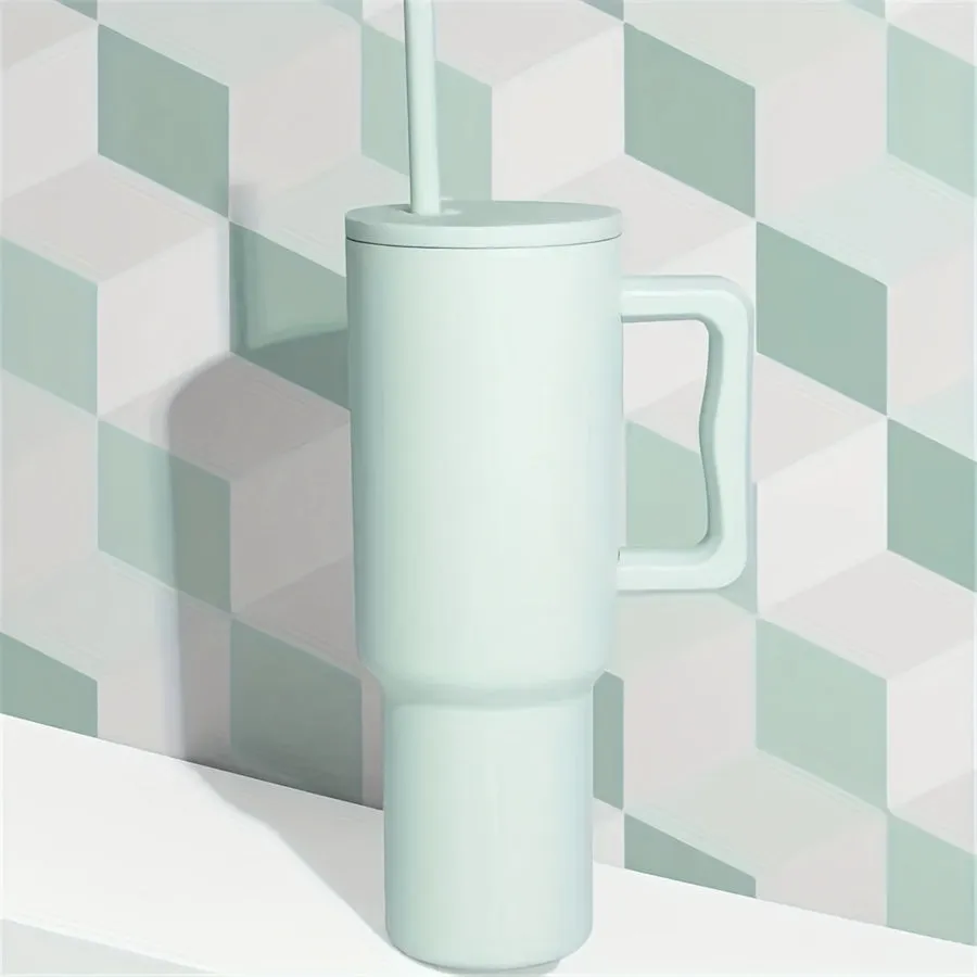 Luxora Trendy Stainless Steel Insulated Water Bottle with Straw and Handle