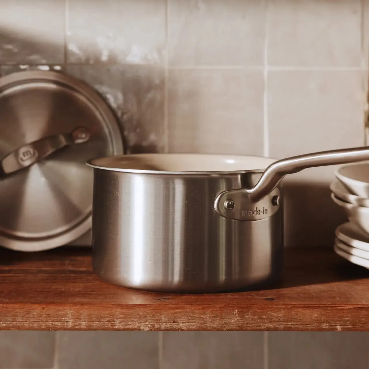 Made In CeramiClad Non Stick Saucier, Italy