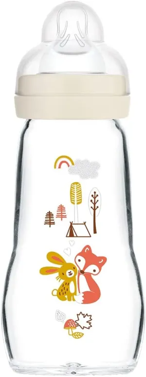 MAM Feel Good Glass Bottle (260 ml, Unisex)