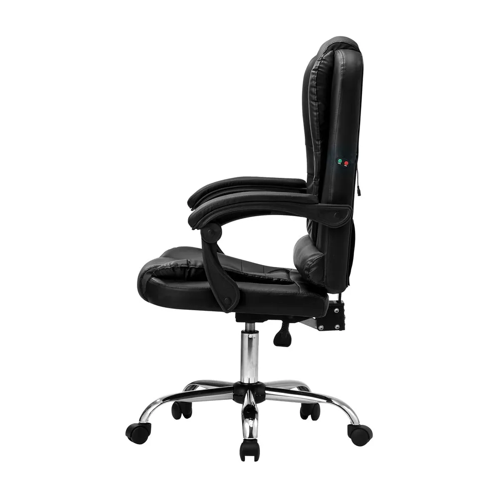 Massage Office Chair Racing Chairs PU Leather Black