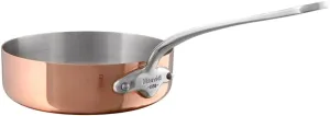 Mauviel M'Heritage 150 S 1.5mm Polished Copper & Stainless Steel Saute Pan, And Cast Stainless Steel Handle, 3.5-qt, Made In France