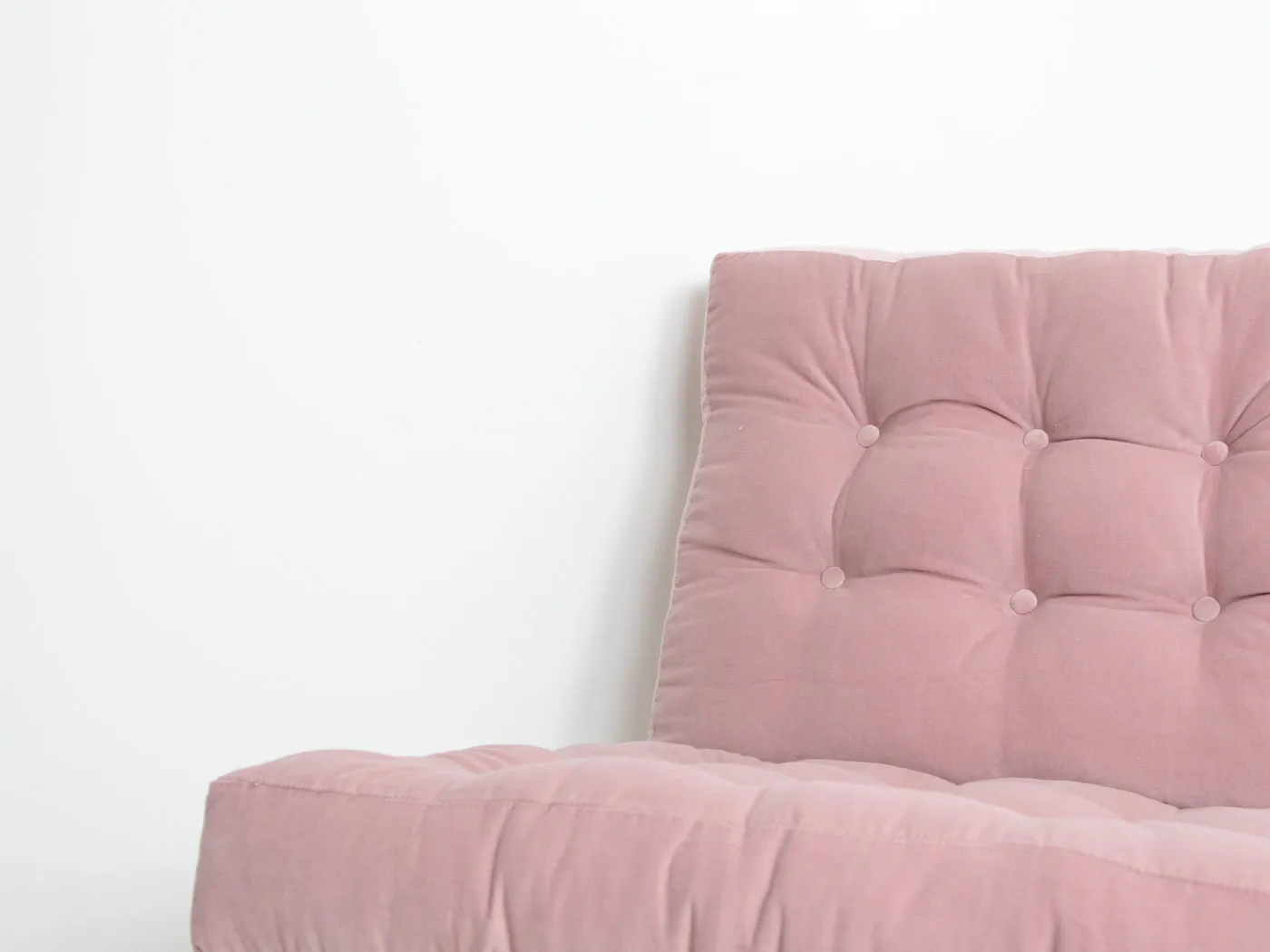 MCM Pink Velvet Lounge Chair