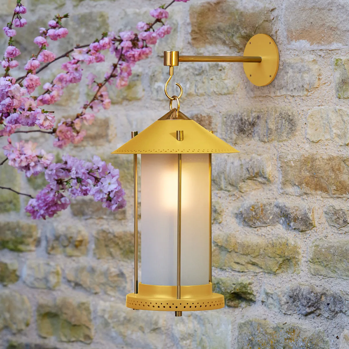 medium Stefan cordless lantern in Sand by the Novogratz