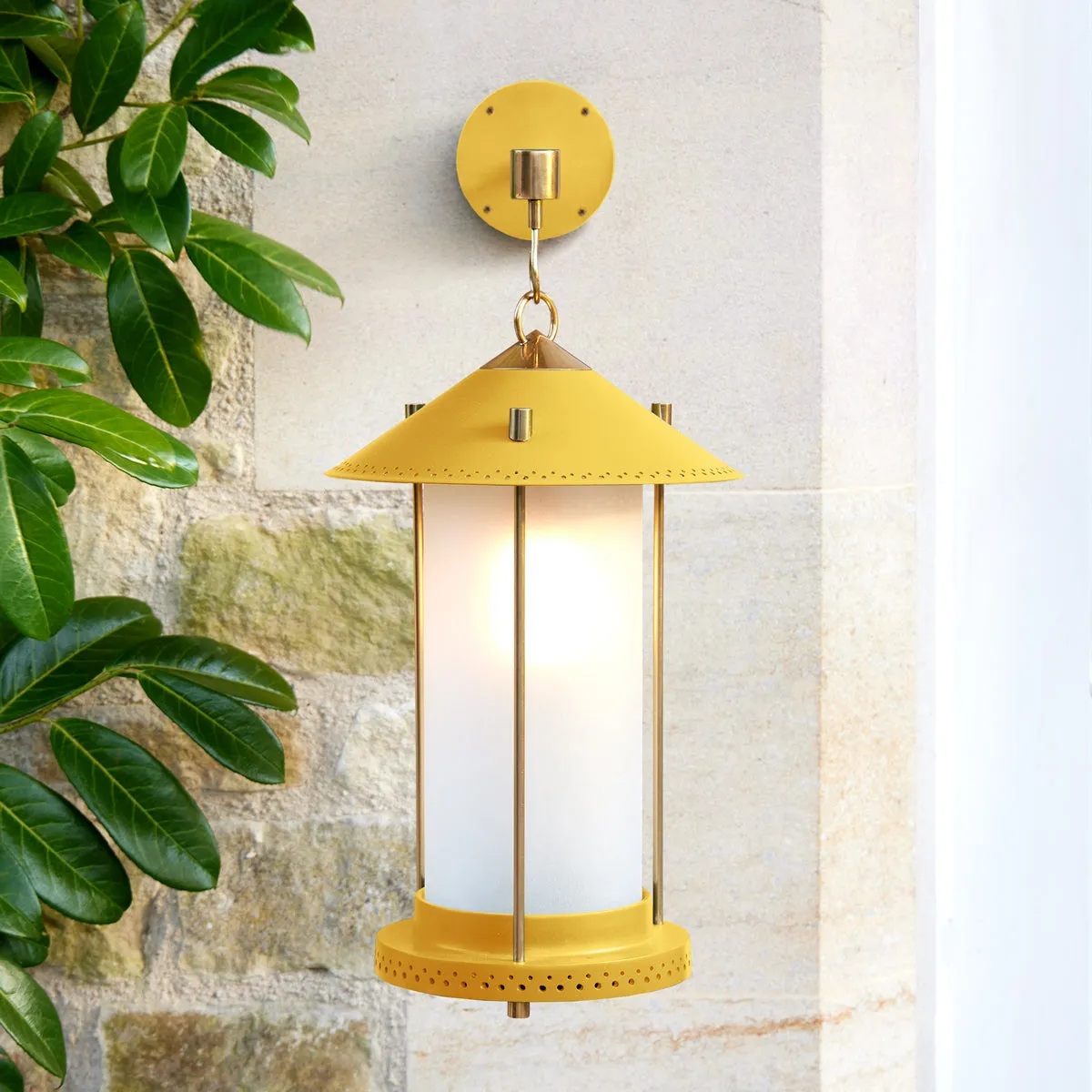 medium Stefan cordless lantern in Sand by the Novogratz