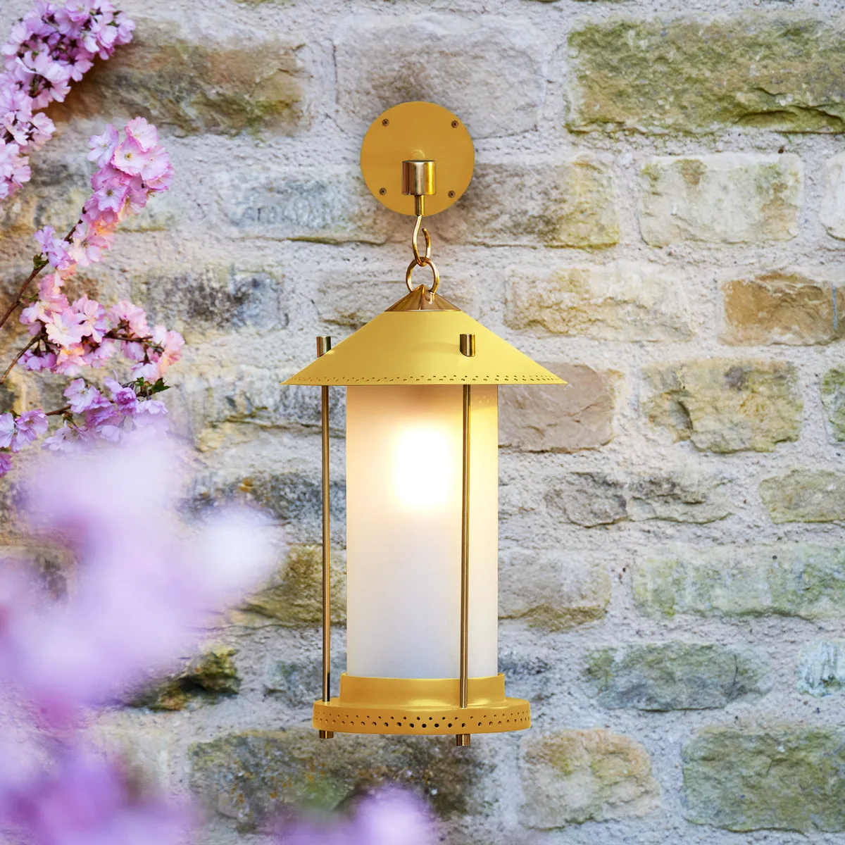 medium Stefan cordless lantern in Sand by the Novogratz