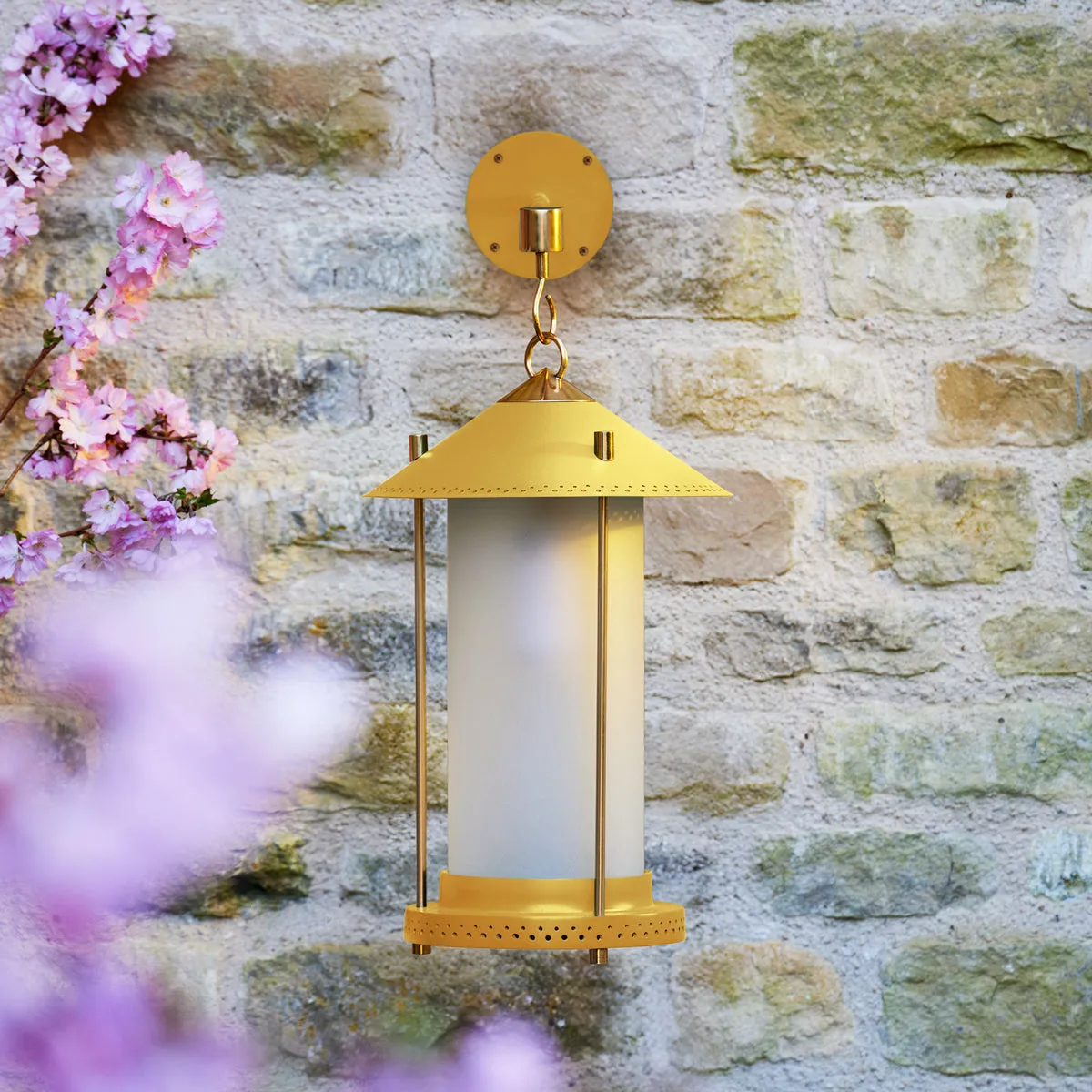 medium Stefan cordless lantern in Sand by the Novogratz