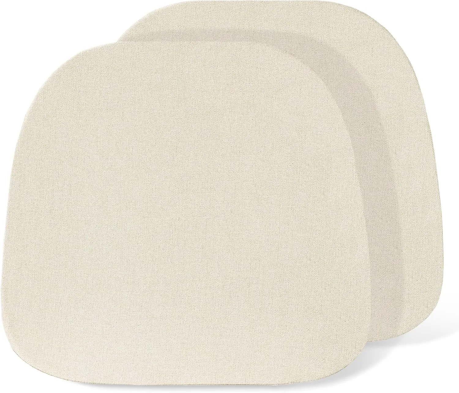 Metal Chair Cushions Set of 2, 14x14 Seat Cushion for Metal Dining Chairs 14 Inch Small Tolix Chair Pads, Beige