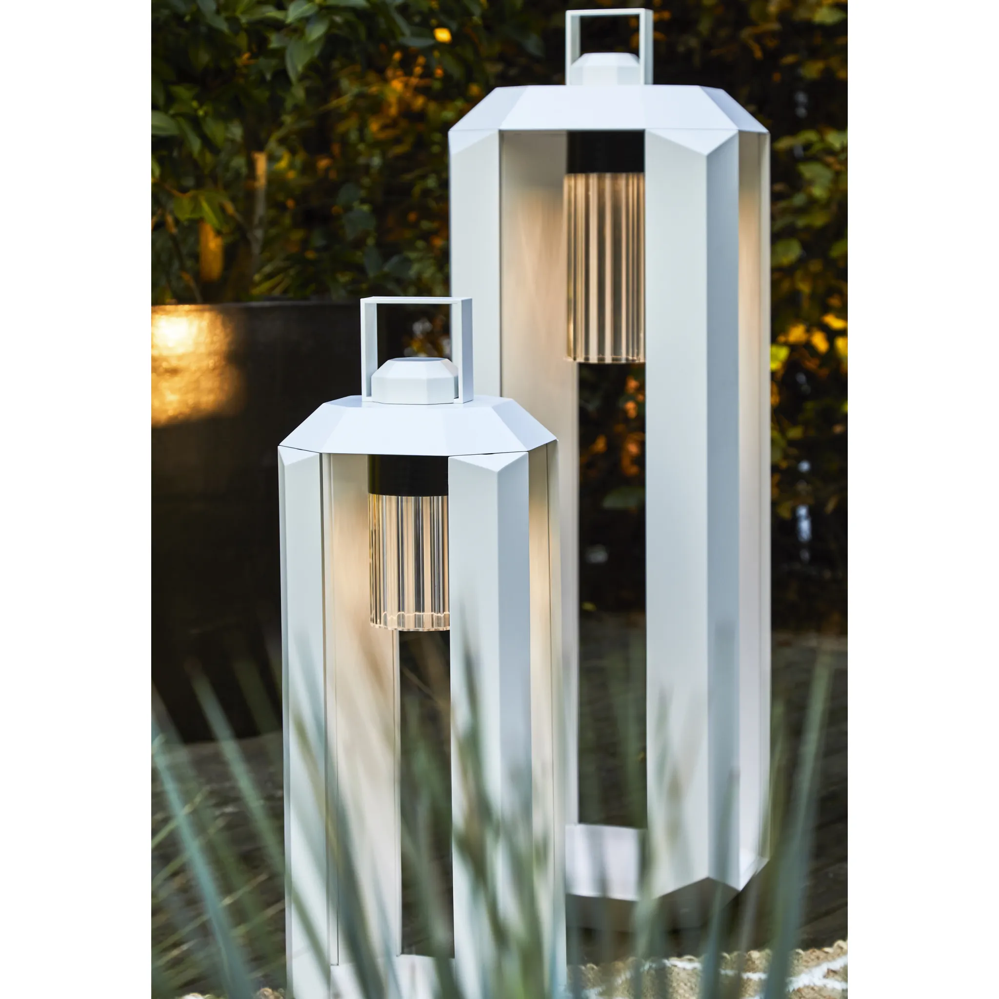 Metal Framed Outdoor Lantern | Contardi Cube