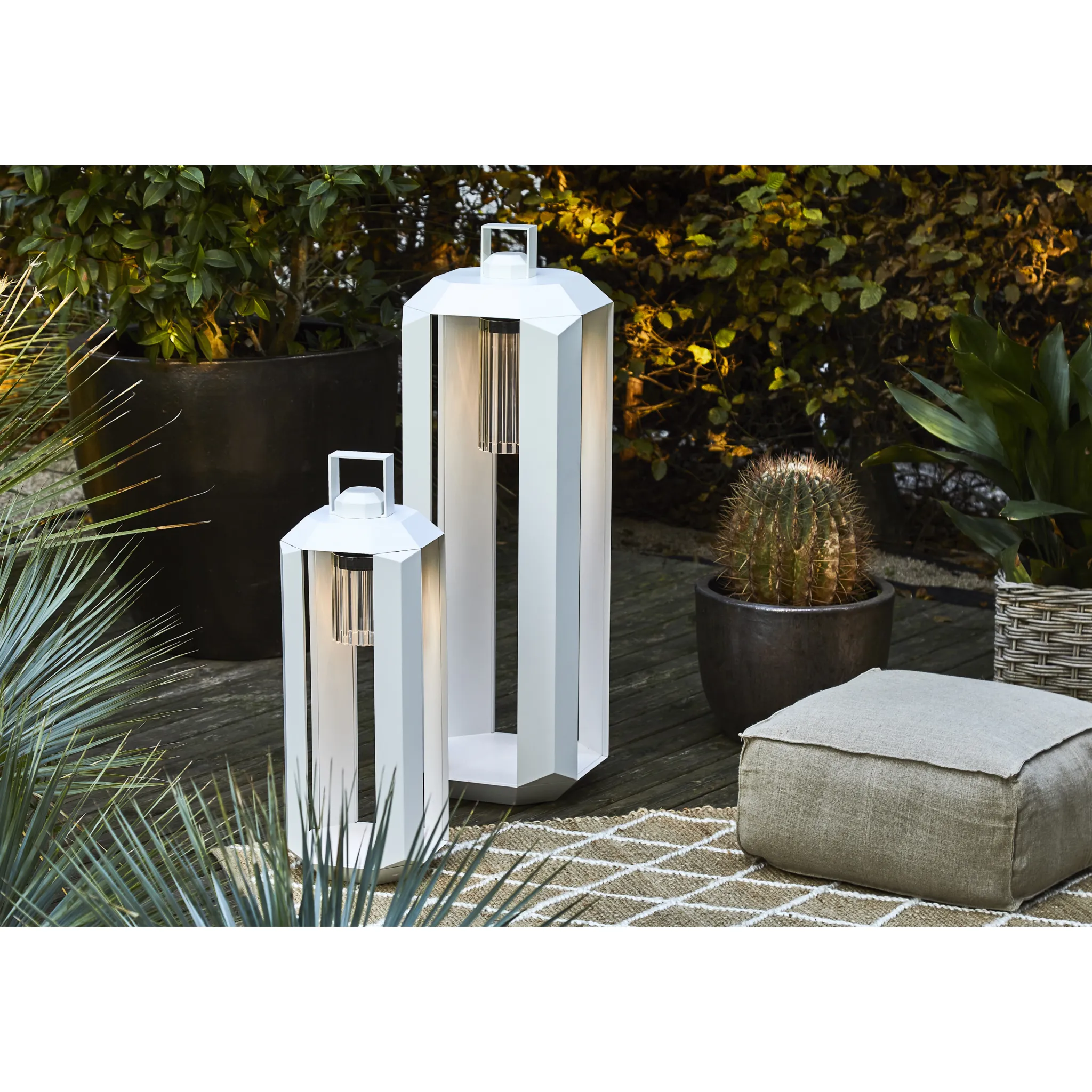 Metal Framed Outdoor Lantern | Contardi Cube