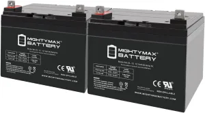 Mighty Max Battery 12V 35AH Battery for Invacare Panther LX-4 Power Chair Scooter - 2 Pack
