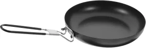 Mikinona Outdoor Non Stick Frying Pan Portable Iron Cooking Pot for Camping Hiking and Picnics Folding Design Cookware