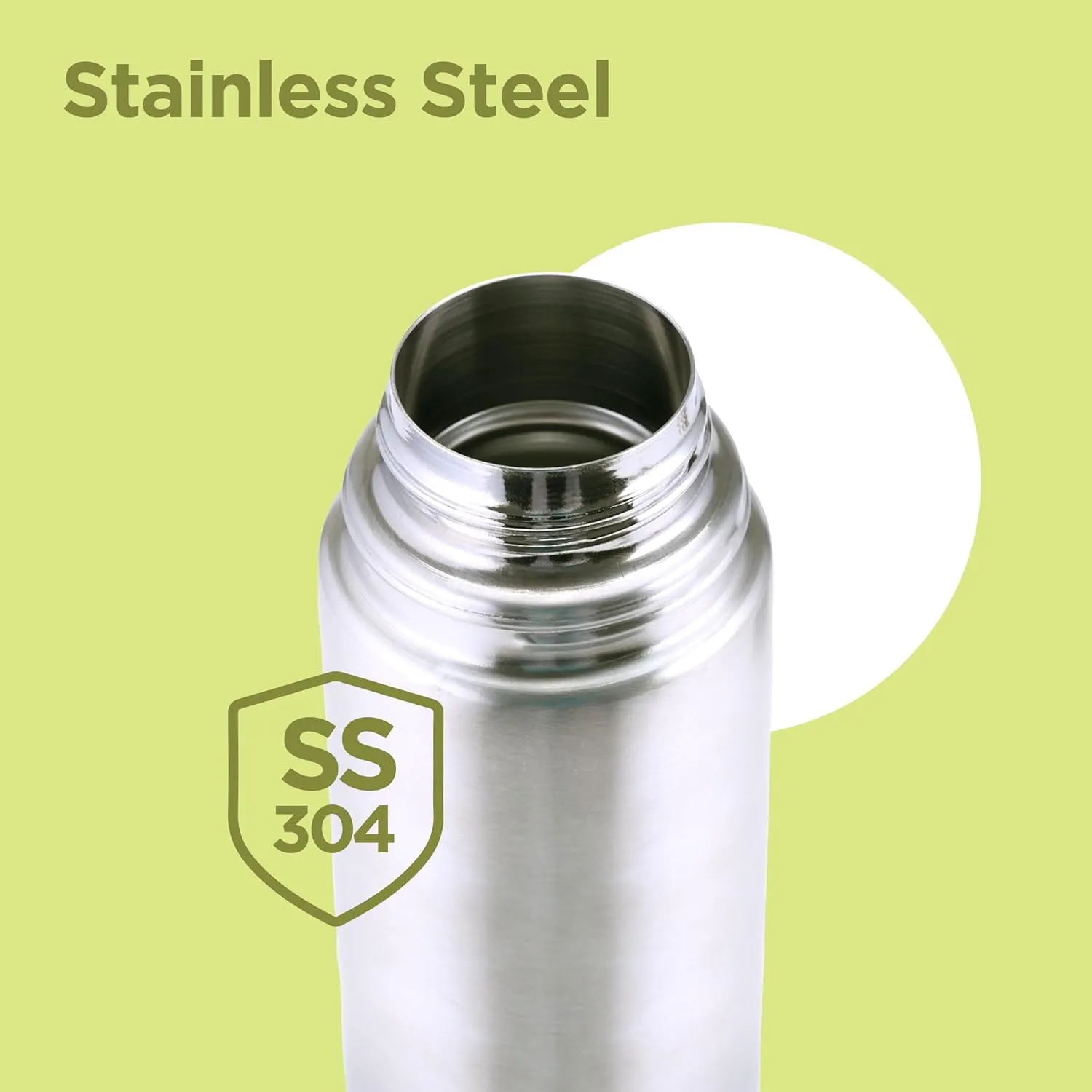 Milton Thermosteel Flip Lid 750, Double Walled Vacuum Insulated Thermos 750 ml | 25 oz | 24 Hours Hot and Cold Water Bottle with Cover, Stainless Steel, BPA Free, Leak Proof | Silver