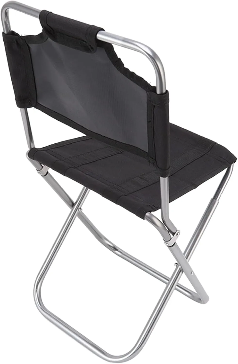 Mini Folding Chair, Portable Folding Camping Chair Folding Lawn Chair Breathable Fabric Small Backrest Fishing Chair for BBQ Beach Travel Camping