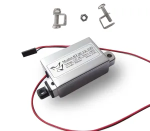 Mini Linear Actuator 1.2" Stroke - 22Lbs Force - 12V DC Power with Mounting Brackets, for Window Opener, Robotics, Home Automation