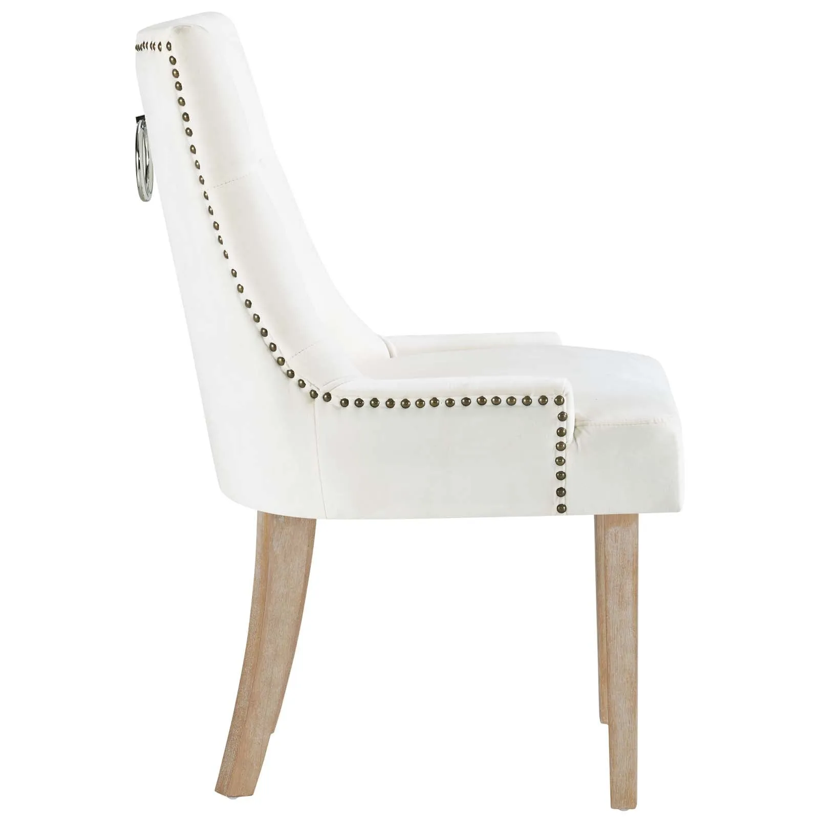 Modern Pose Dining Chair Performance Velvet - Farmhouse Breakfast Chair