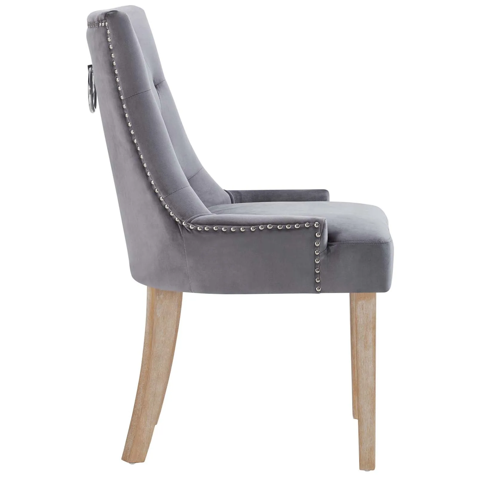 Modern Pose Dining Chair Performance Velvet - Farmhouse Breakfast Chair