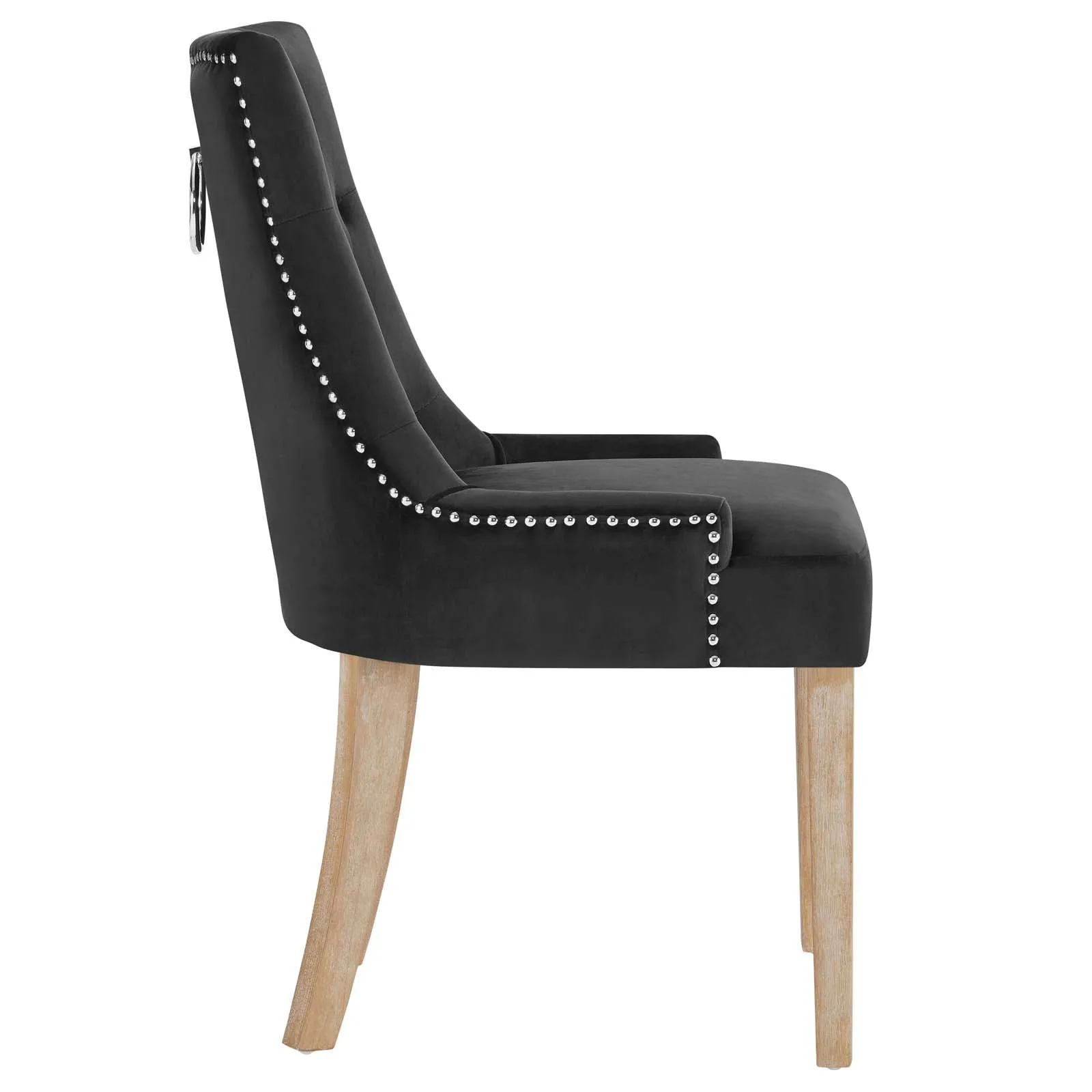 Modern Pose Dining Chair Performance Velvet - Farmhouse Breakfast Chair