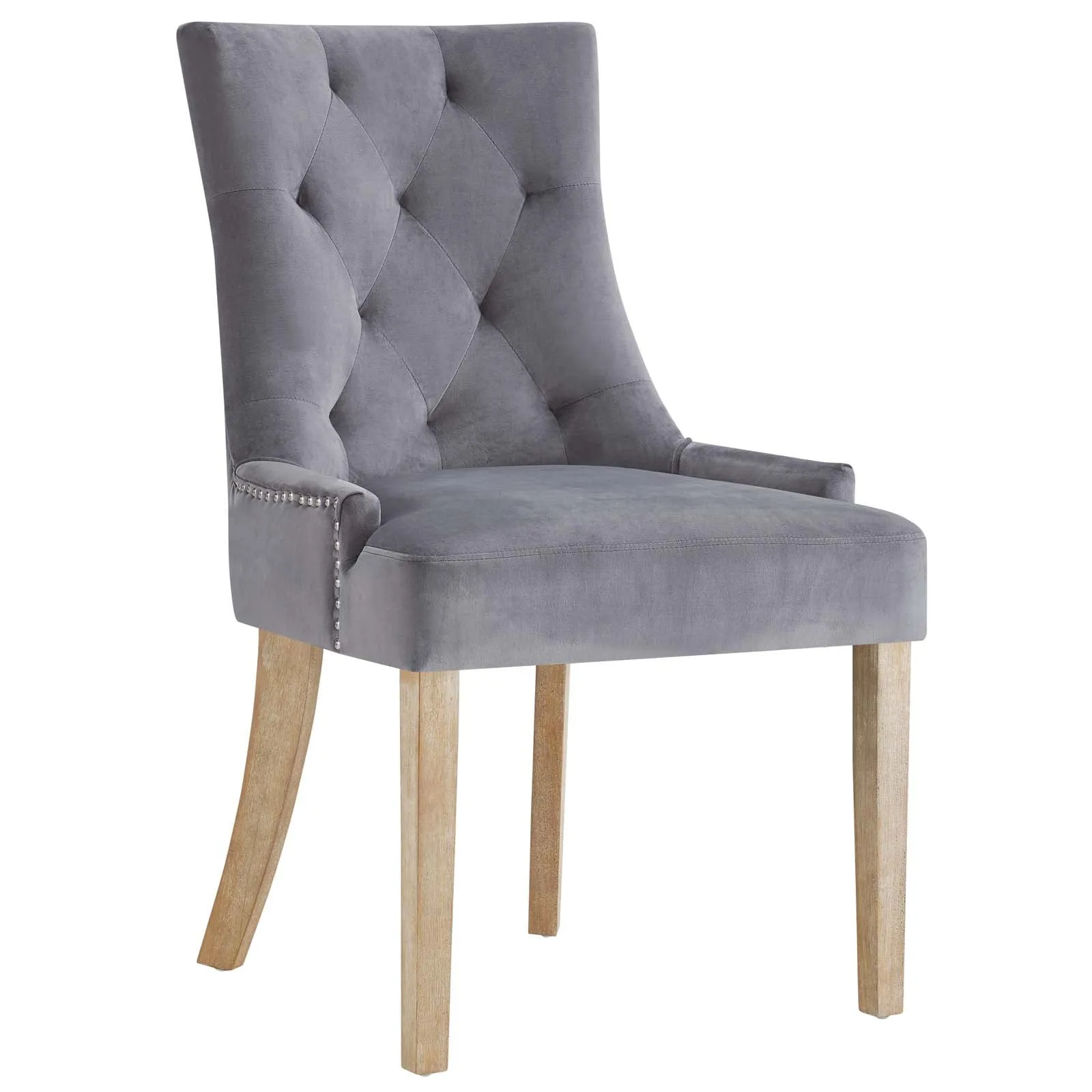 Modern Pose Dining Chair Performance Velvet - Farmhouse Breakfast Chair