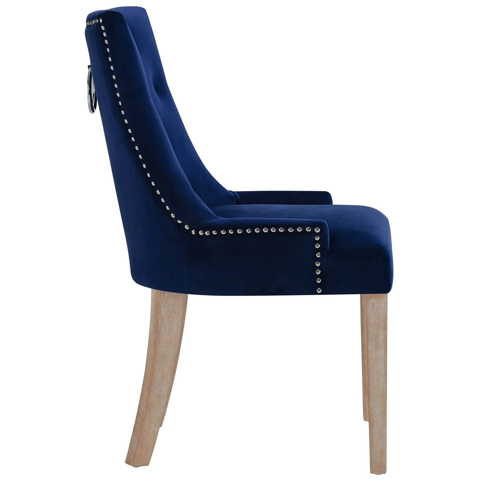 Modern Pose Dining Chair Performance Velvet - Farmhouse Breakfast Chair